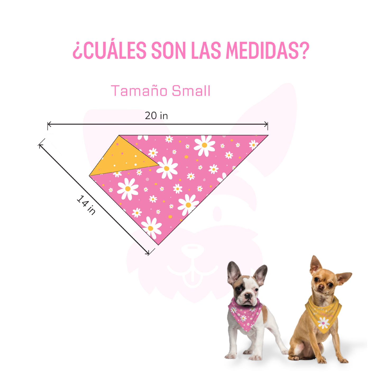 Bandana Lo más bello del jardín - Reversible 2 en 1