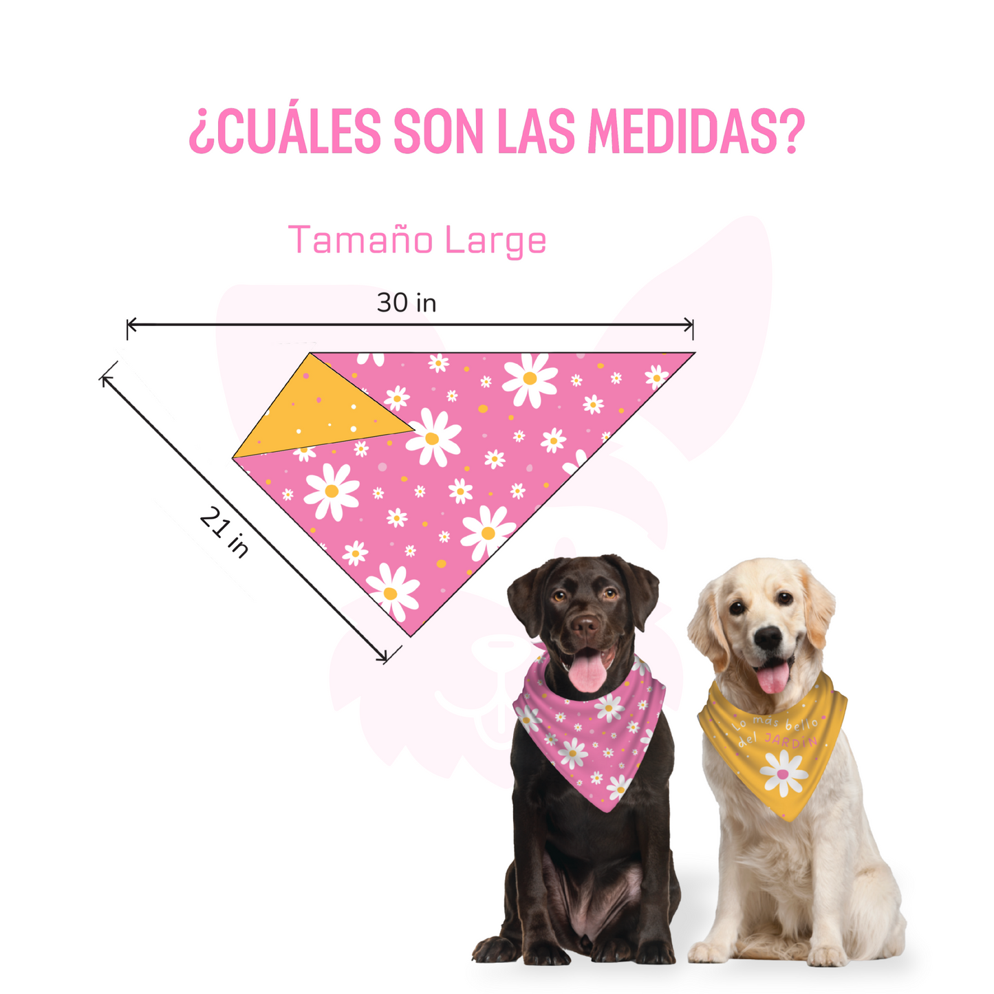 Bandana Lo más bello del jardín - Reversible 2 en 1