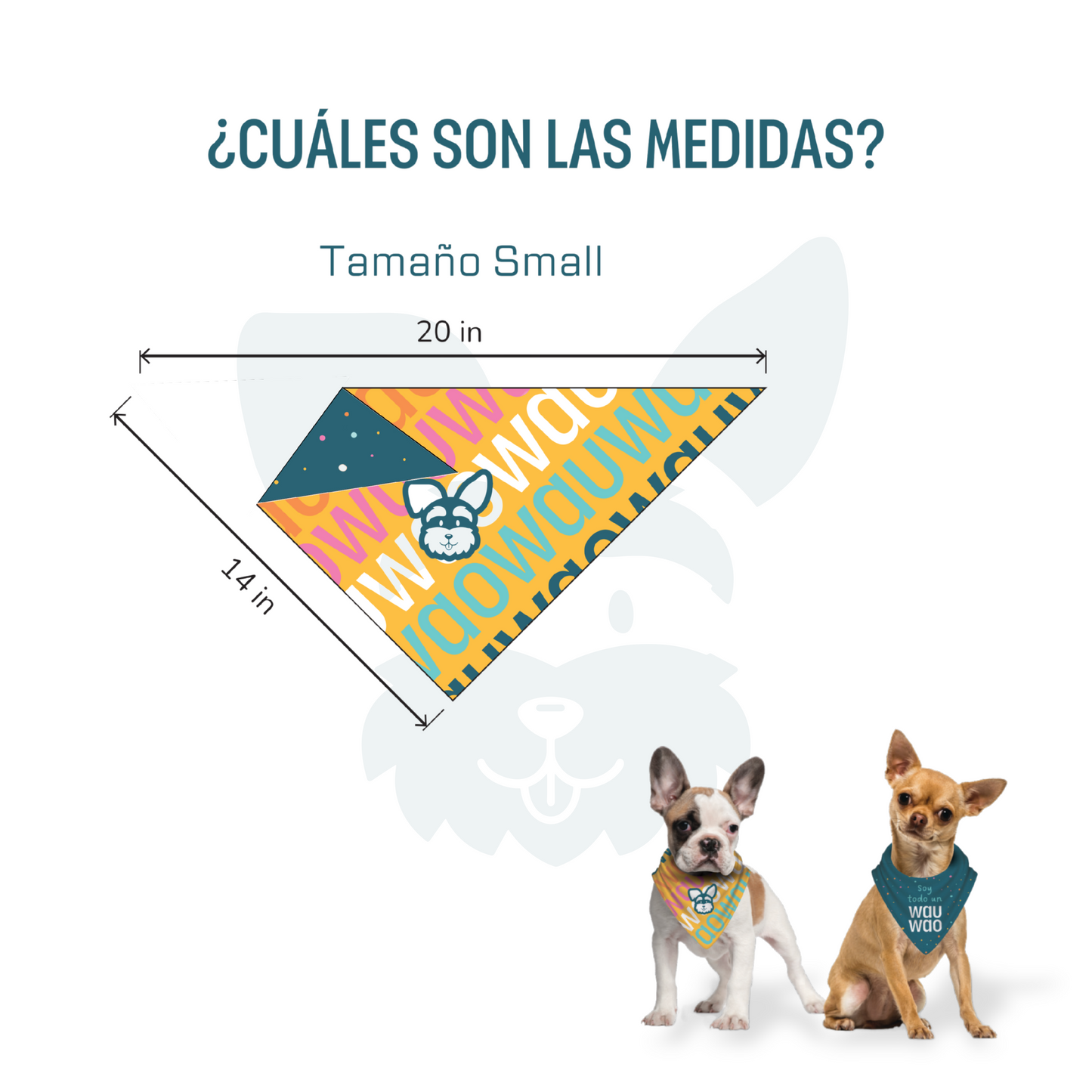 Bandana Soy todo un WauWao - Reversible 2 en 1
