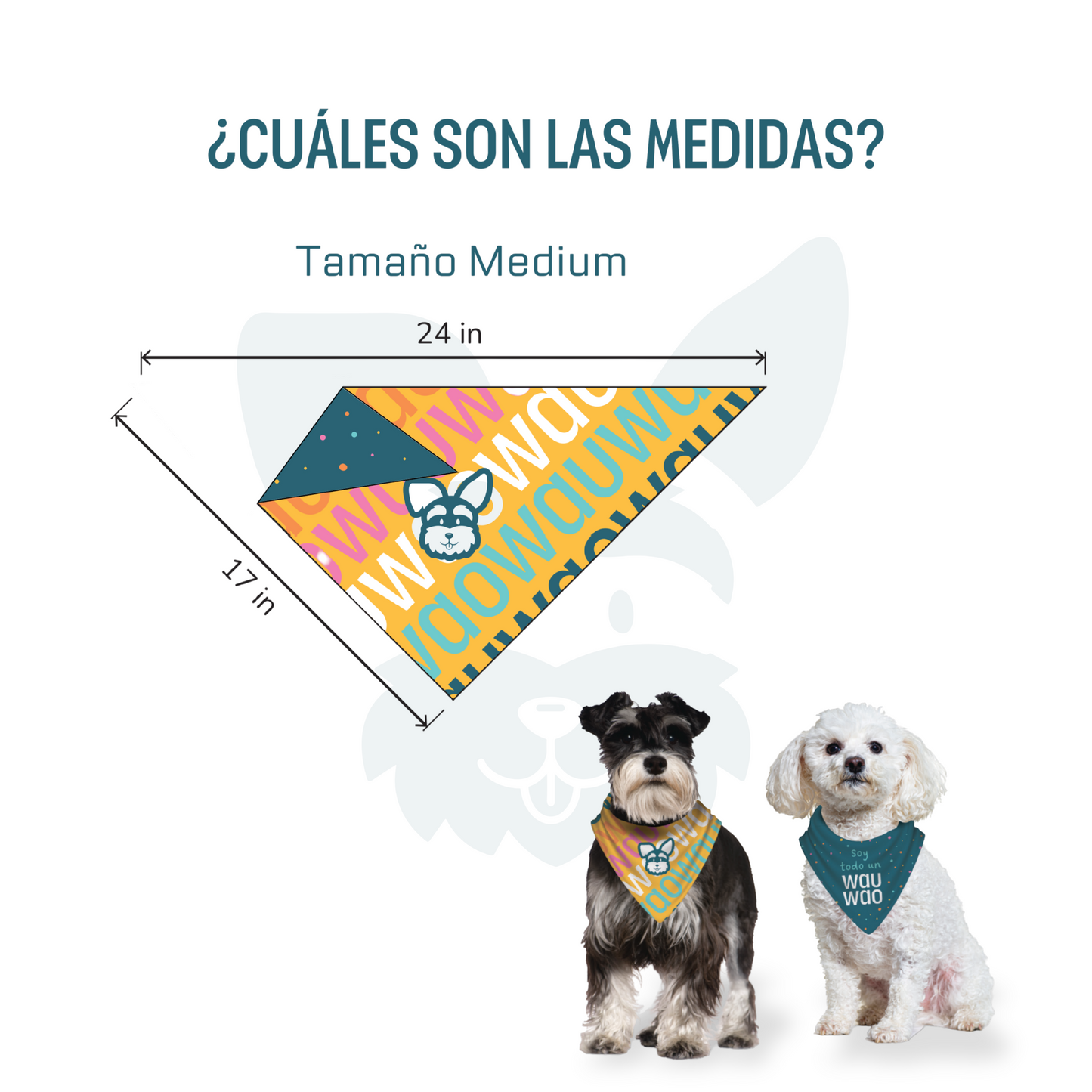 Bandana Soy todo un WauWao - Reversible 2 en 1
