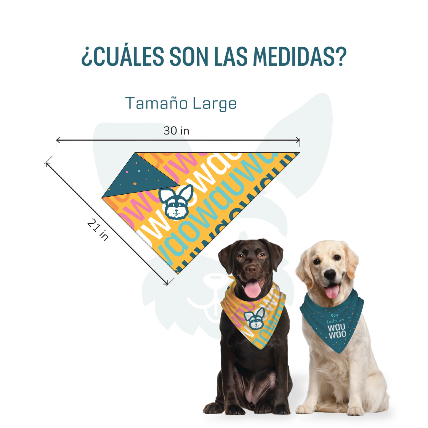 Bandana Soy todo un WauWao - Reversible 2 en 1