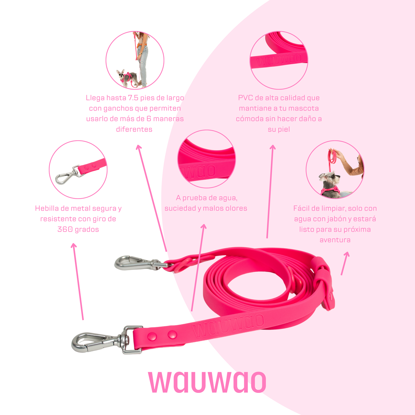 Leash - Multiuso - Fucsia