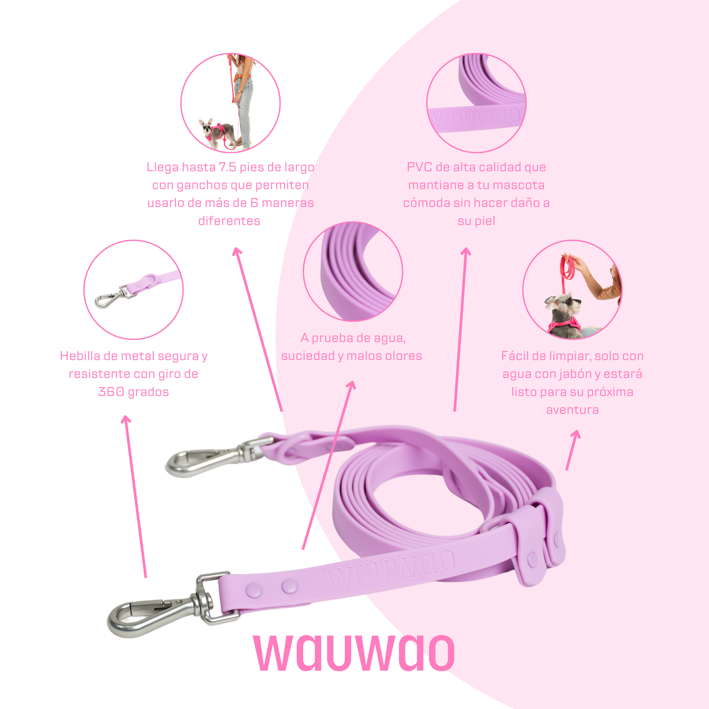 Leash - Multiuso - Lila