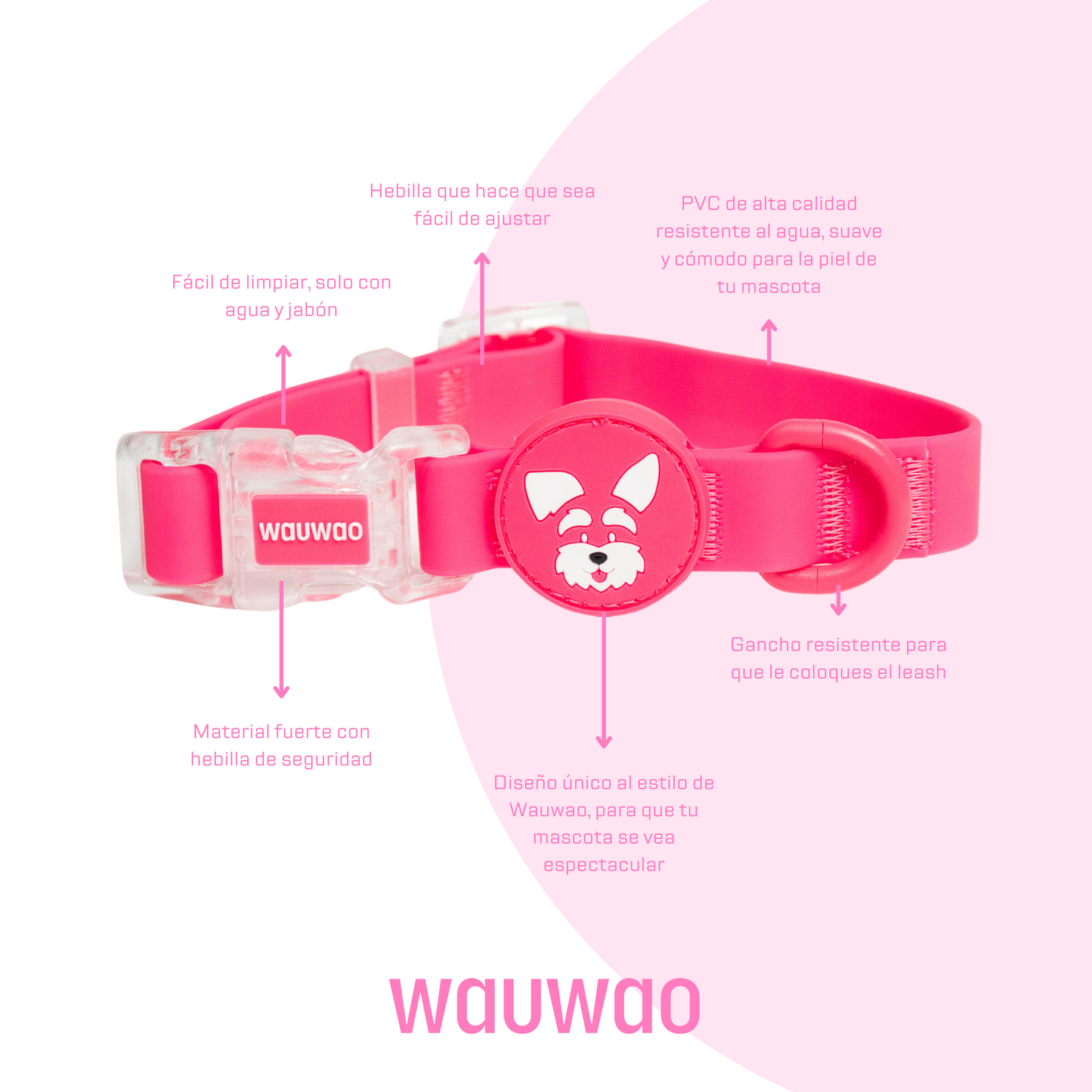 Collar - Impermeable - Fucsia