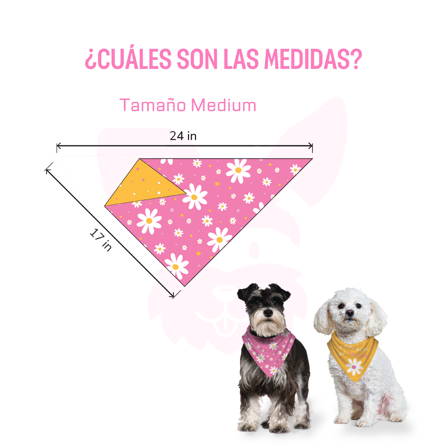 Bandana Lo más bello del jardín - Reversible 2 en 1