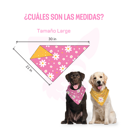 Bandana Lo más bello del jardín - Reversible 2 en 1