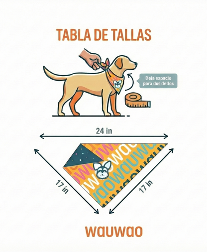 Bandana Soy todo un WauWao - Reversible 2 en 1