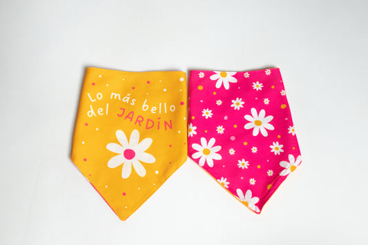 Bandana Lo más bello del jardín - Reversible 2 en 1
